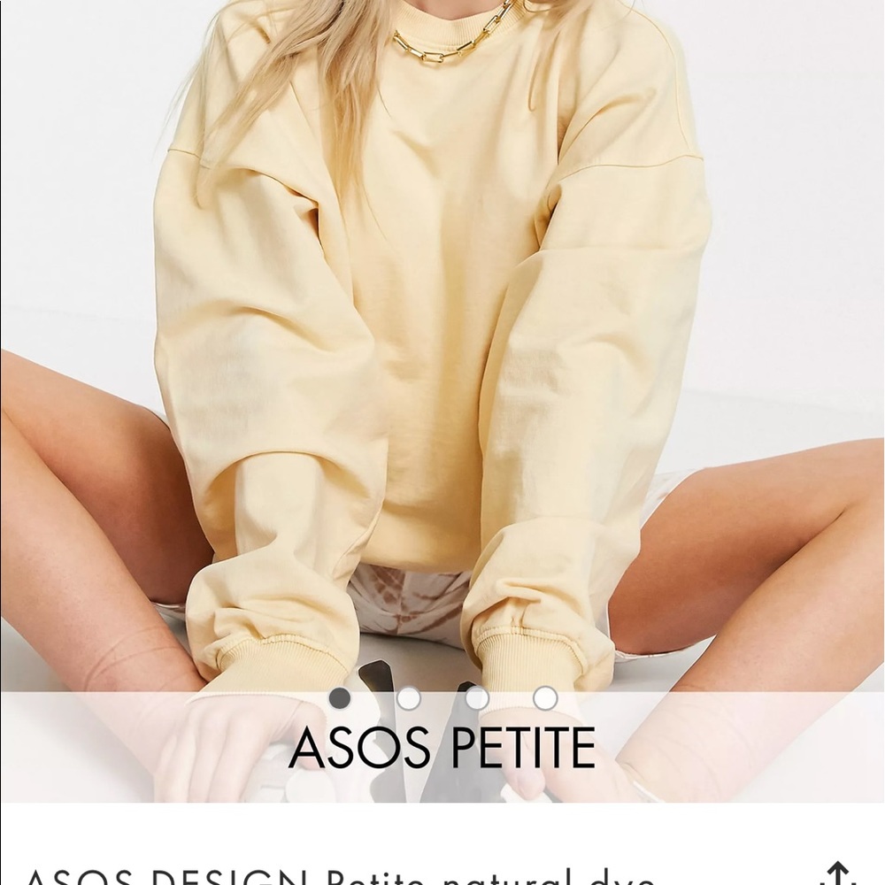 ASOS oversized petite crew neck